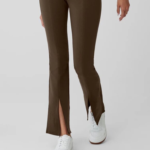 ALO Yoga Airbrush High-Waist 7/8 Flutter Legging, Espresso, XS, NWT - Picture 1 of 9